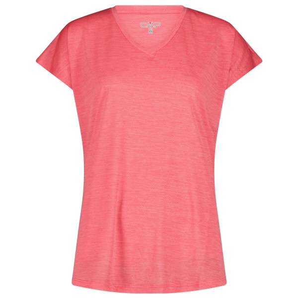 CMP Jacquard T-Shirt Funktionsshirt Damen Wandern (Gr 38 |rosa/rot)