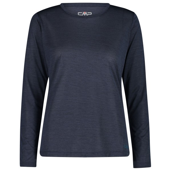 CMP Women’s L/S Jacquard T-Shirt Sportshirt Blauw