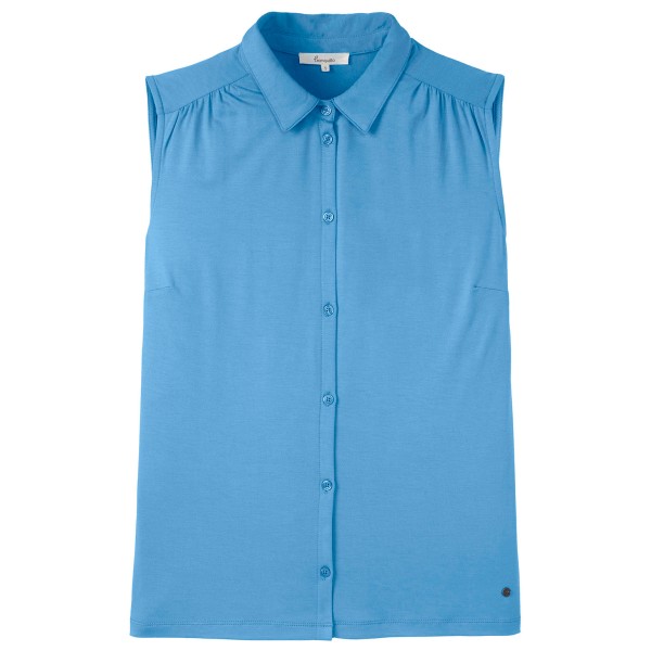 Tranquillo Women’s Feminine Bluse aus Ecovero Viskose Top Blauw