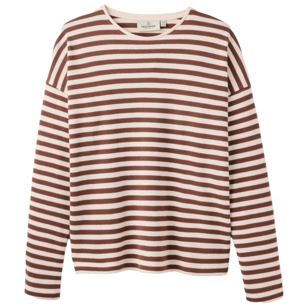Passenger Women’s Panorama Striped L/S T-Shirt Longsleeve Bruin