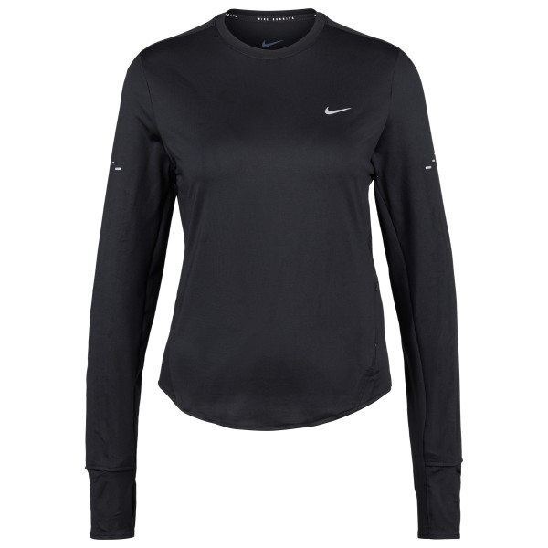 Nike Women’s Swift DF UV Long-Sleeve Crew Running Top Hardloopshirt Zwart