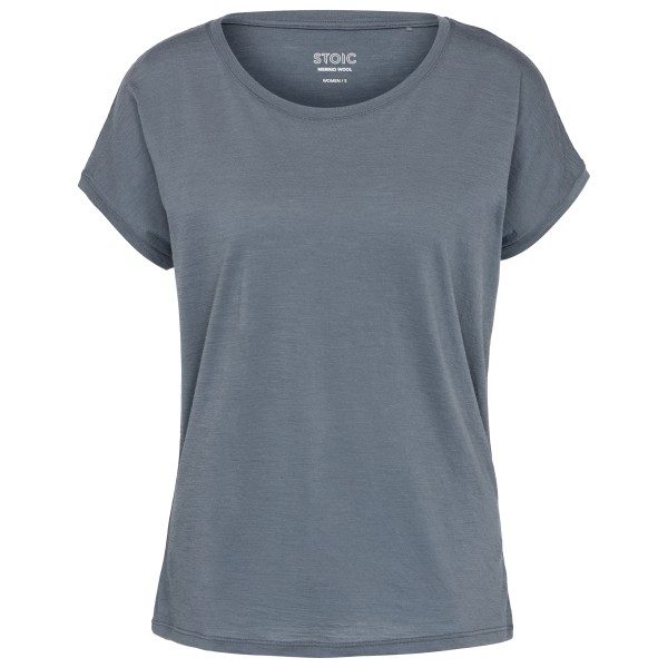 Stoic Women’s Merino155 LaholmSt. Loose Shirt Merinoshirt Grijs