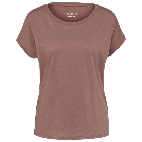 Stoic Women’s Merino155 LaholmSt. Loose Shirt Merinoshirt Bruin