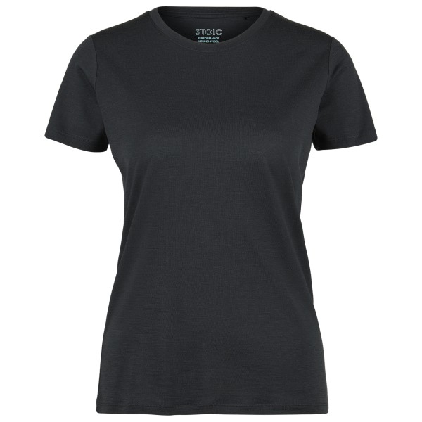 Stoic Merino155 LaholmSt T-Shirt Merinoshirt Damen (Gr XL |schwarz)