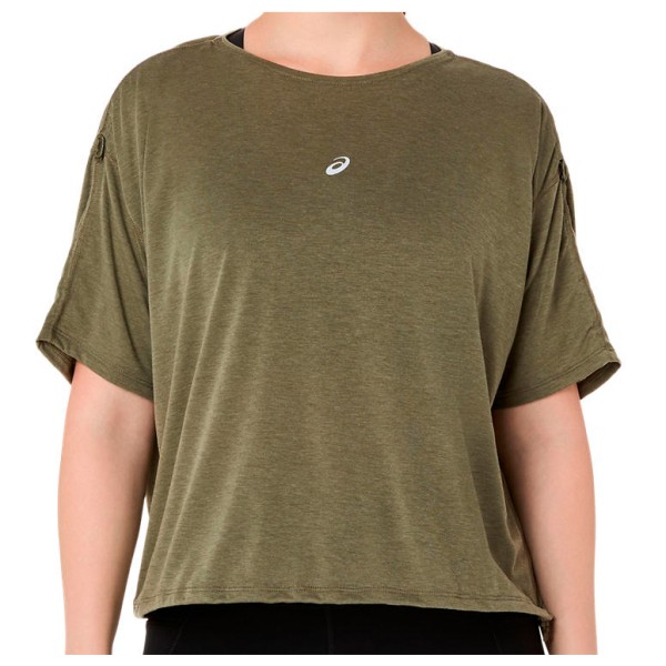 Laufshirt Asics Nagino Run Adjustable S/S Top Damen (Gr S |oliv)