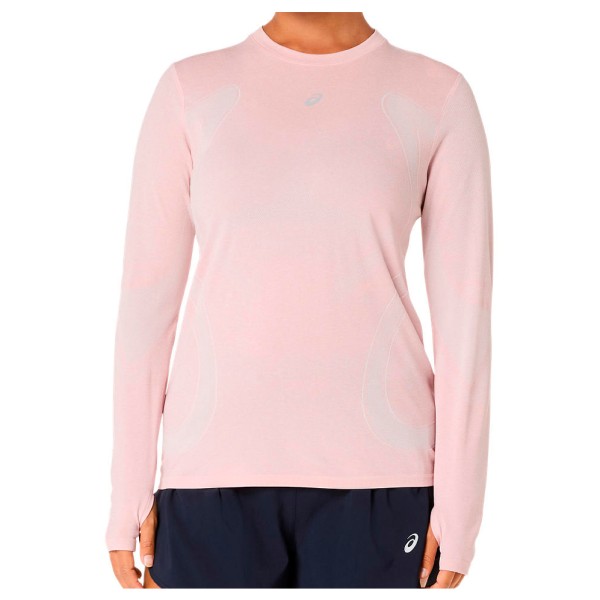 Asics Road Seamless L/S Top Laufshirt Damen Roadrunning (Gr M |rosa)