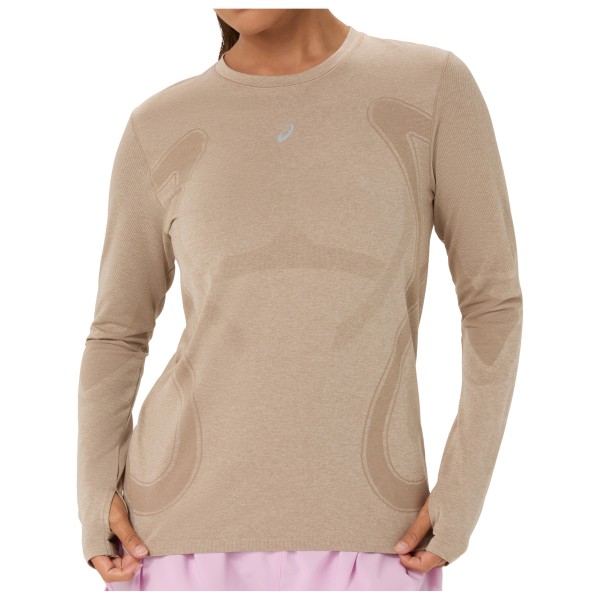 Laufshirt Asics Road Seamless L/S Top Damen (Gr L |beige)