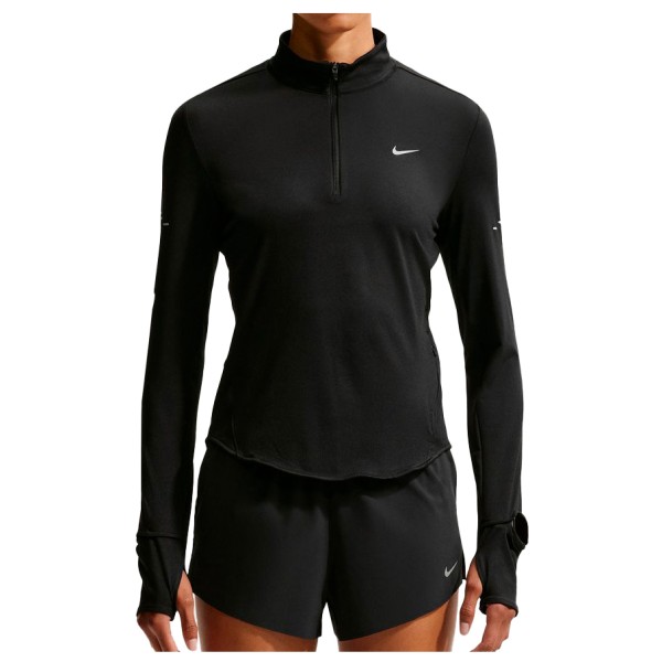 Nike Women’s Swift Dri-Fit UV 1/2-Zip Running Top Hardloopshirt Zwart