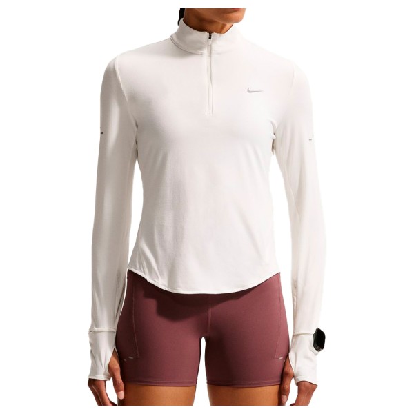 Nike Women’s Swift Dri-Fit UV 1/2-Zip Running Top Hardloopshirt Wit