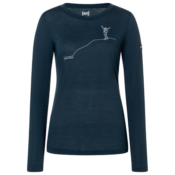 super.natural Women’s Bergglück L/S Longsleeve Blauw