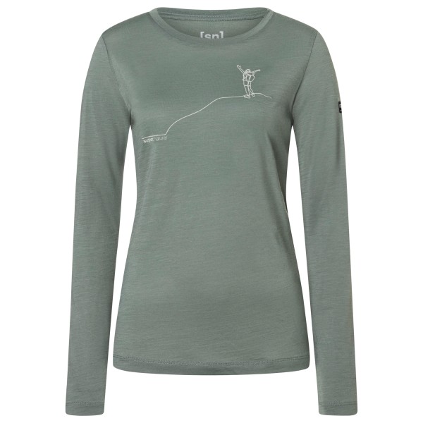 super.natural Women’s Bergglück L/S Longsleeve Grijs