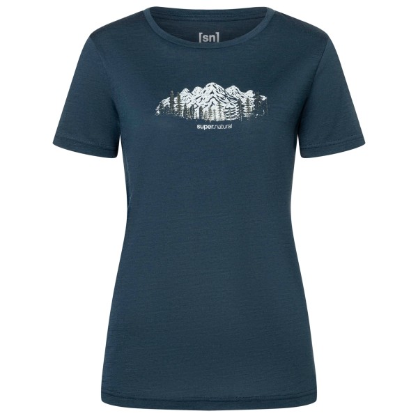 super.natural Women’s Canadian Woods Tee Merinoshirt Blauw