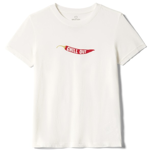 Brixton – Women’s Chill Out Fitted Crew Tee – T-shirt maat S, Wit