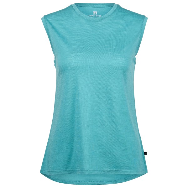 Heber Peak MerinoMix150 PineconeHe. Loose Tank Merinoshirt Women (Größe 3XL |türkis)