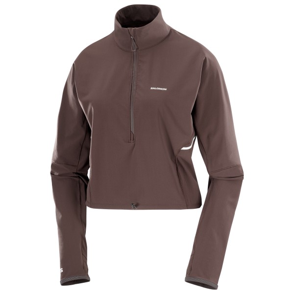 Salomon Sense Aero Hybrid Cropped Laufshirt Damen (Gr L |braun)