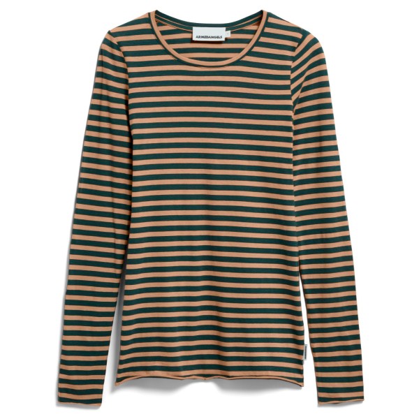 ARMEDANGELS Women’s Einiaara Stripes Longsleeve Olijfgroen