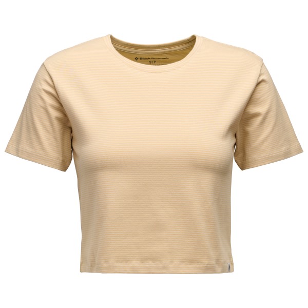 Diamond Women’s BD Stripe Crop S/S Tee T-shirt Beige