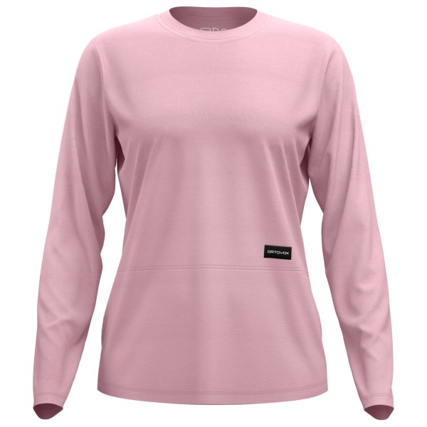 Ortovox Women’s 185 Merino Patch L/S Merinoshirt Roze