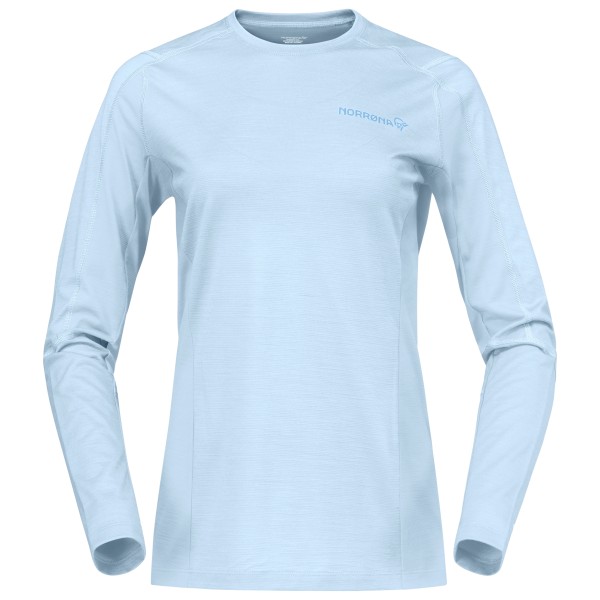 Norrøna Women’s Falketind EqualiserUll Long Sleeve Merinoshirt Blauw