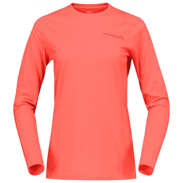 Norrøna Women’s Falketind EqualiserUll Long Sleeve Merinoshirt Oranje