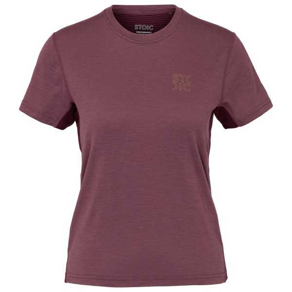 Stoic Women’s MerinoMesh150 SadjemSt. T-Shirt Merinoshirt Purper