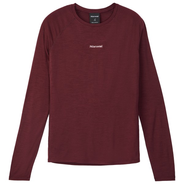 NNormal – Women’s Merino Long Sleeve 02 – Hardloopshirt maat M, Rood