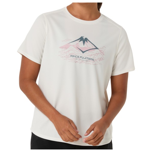 Laufshirt Asics Fujitrail Logo S/S Top Damen (Gr XL |grau)
