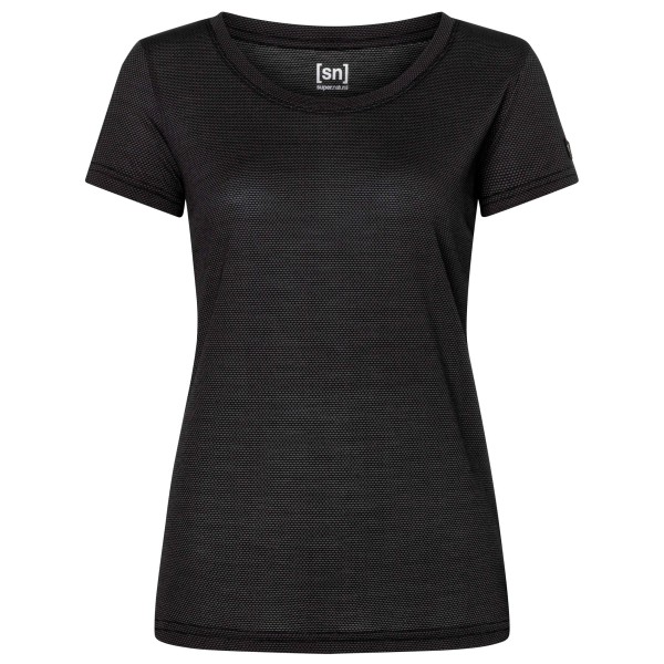 Merinoshirt super.natural Midsummer Air Tee Damen (Gr L |schwarz)
