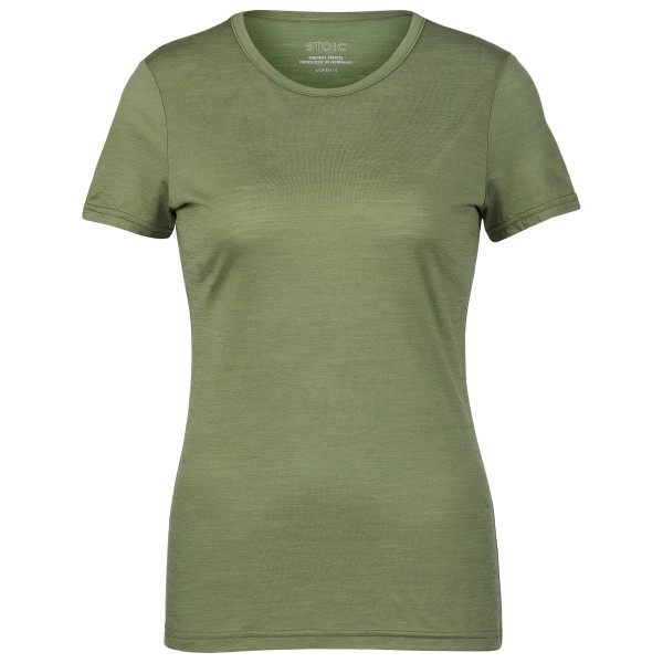 Stoic Merino145 NehrenSt. T-Shirt Merinoshirt Women (Gr XL |oliv)