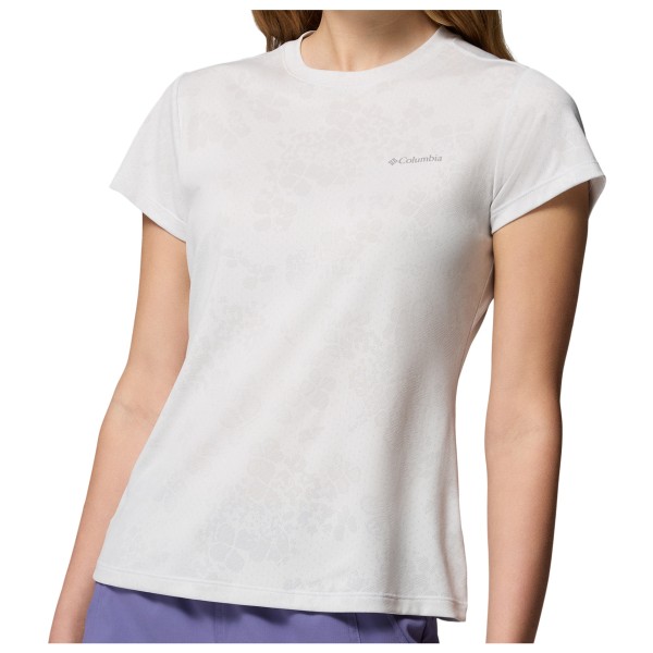 Columbia – Women’s Bluebird Canyon II S/S Crew – Sportshirt maat XL, Wit