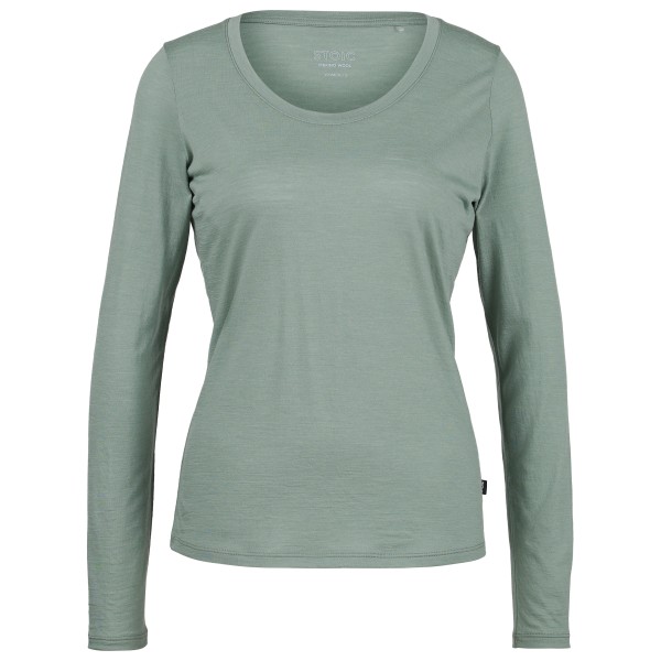 Stoic – Women’s Merino155 LaholmSt. L/S – Merinolongsleeve maat XL, turkoois Turquoise