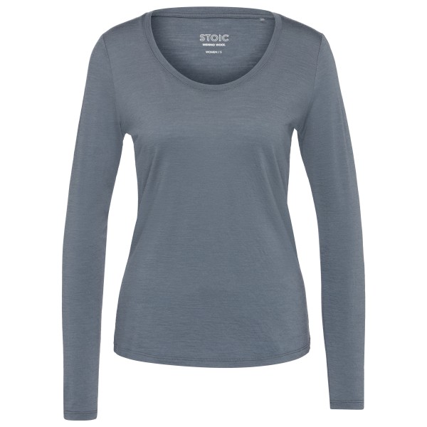 Stoic Women’s Merino155 LaholmSt. L/S Merinolongsleeve Grijs