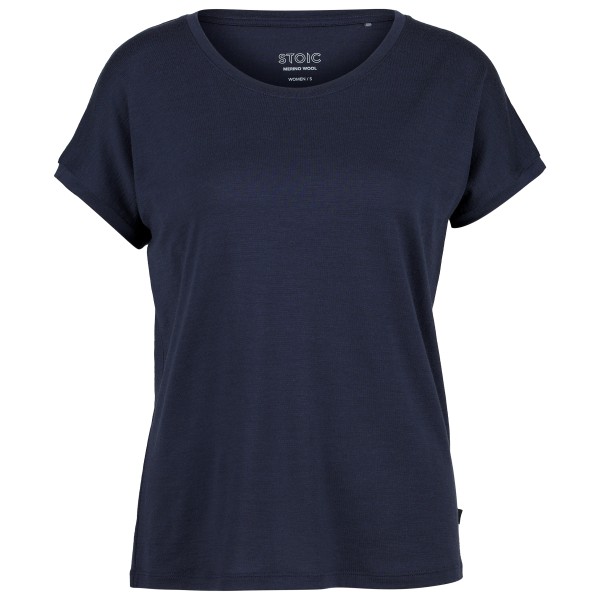 Stoic MerinoPure180 HaldenSt. T-Shirt Merinoshirt Women (Gr 3XL |blau)