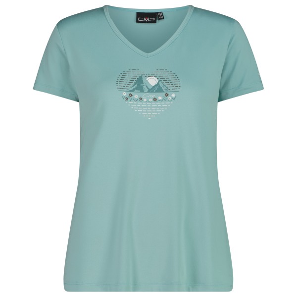 Funktionsshirt CMP T-Shirt V-Neck Damen (Gr 34 |türkis)