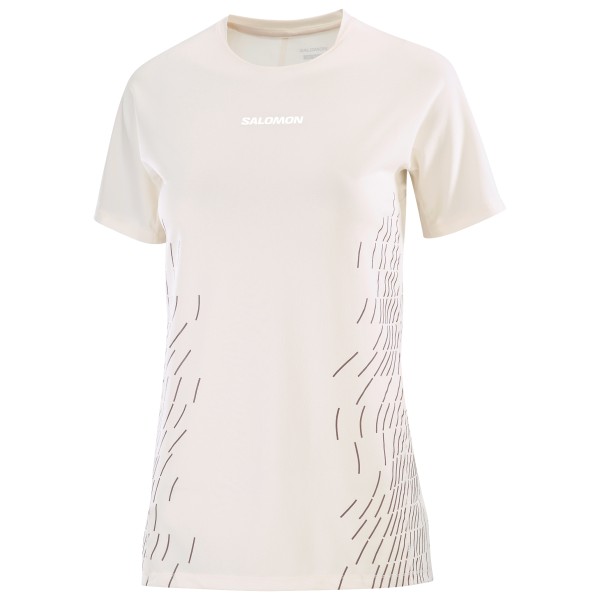 Laufshirt Salomon Sense Aero S/S Tee GFX Damen (Gr XS |weiß)