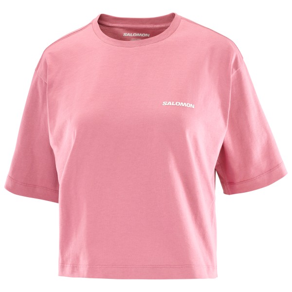 T-Shirt Salomon Short S/S Tee Relaxed Damen (Gr M |rosa)