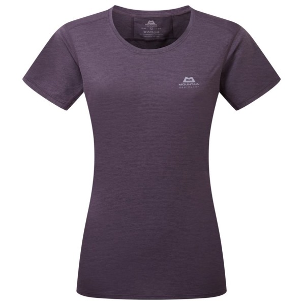 Mountain Equipment Tempi S/S Tee Funktionsshirt Women (Gr 38 |grau/lila)