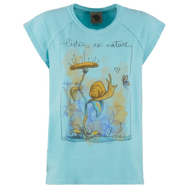 E9 - Women's Snail - T-Shirt Gr L blau