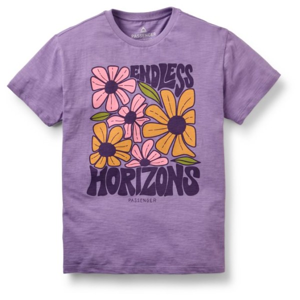Passenger Women’ Endless Horizons Recycled Cotton T-Shirt T-shirt Purper