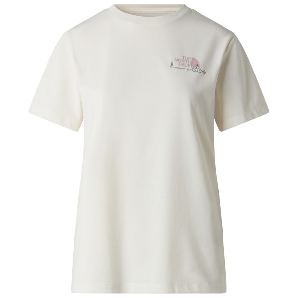 The North Face Monte Short Sleeve Graphic Tee T-Shirt Women (Gr M |weiß/grau)