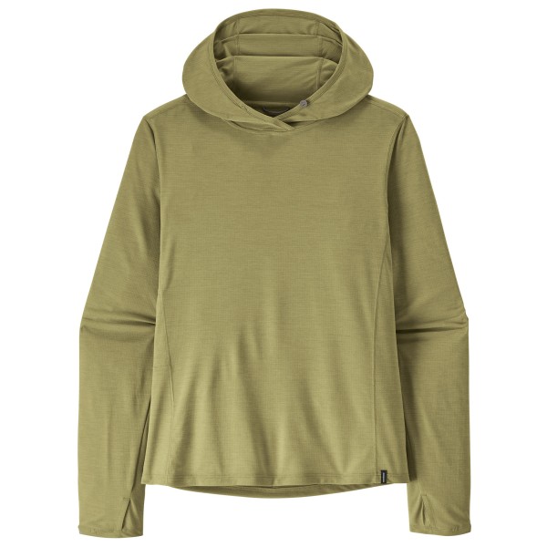 Patagonia Women’ Cap Cool Sun Hoody Sportshirt Olijfgroen