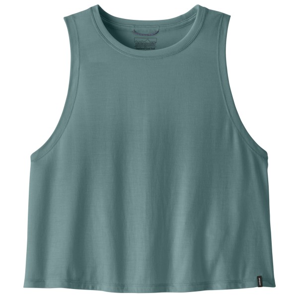 Patagonia Cap Cool Trail Cropped Tank Funktionsshirt Damen (Gr L |türkis)