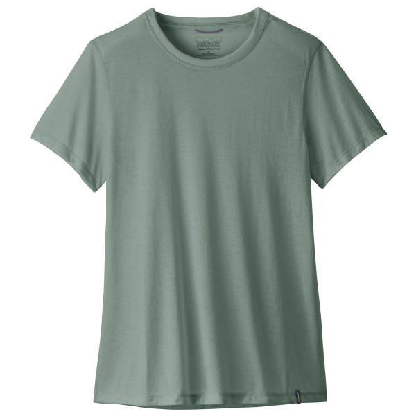 Patagonia Women’s Cap Cool Trail Shirt Sportshirt Olijfgroen