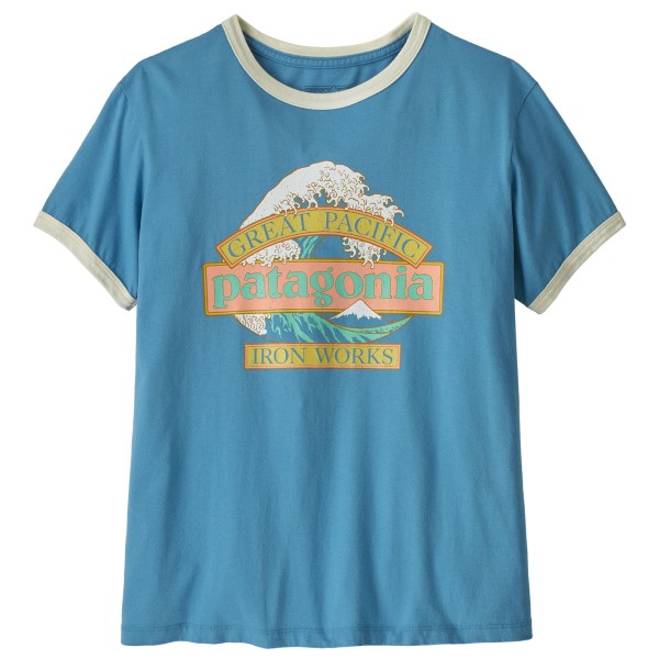 Patagonia Great Waves Ringer Tee T-Shirt Damen (Gr S |blau)