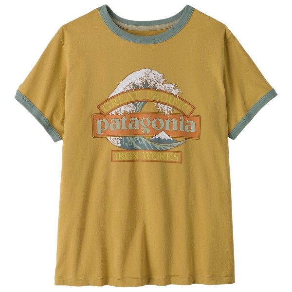 Patagonia Women’s Great Waves Ringer Tee T-shirt Beige