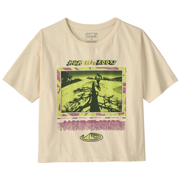 T-Shirt Patagonia Run Like Roots Easy Cut T-Shirt Damen (Gr XL |beige)