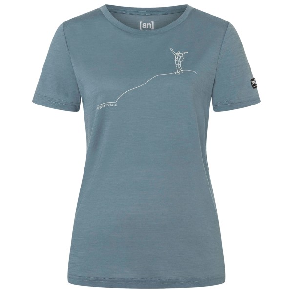 super.natural Women’s Bergglück Tee Exclusive Merinoshirt Grijs