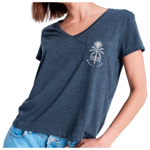 Roxy Laguna Green V Neck T-Shirt Damen (Gr XXL |blau)