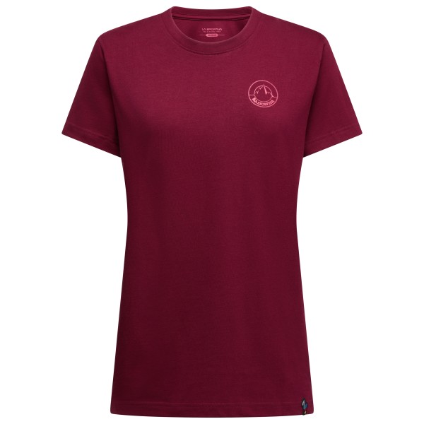 La Sportiva – Women’s Circle Logo T-Shirt – T-shirt maat XL, Rood