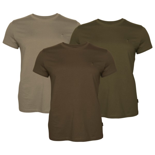 Pinewood T-Shirt 3-Pack T-Shirt Damen (Gr XL |braun)